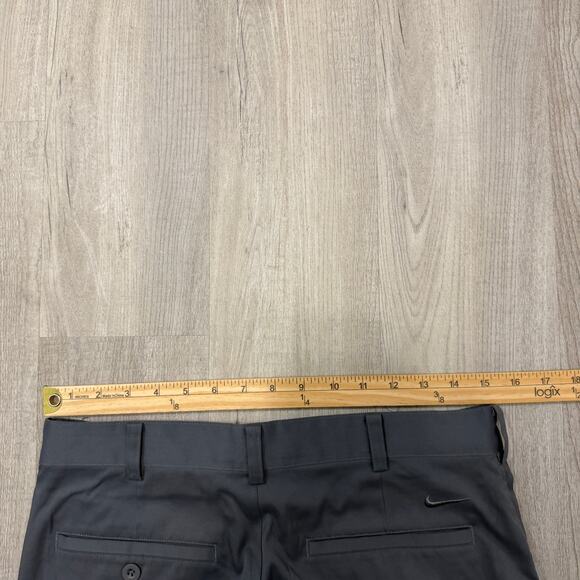 Nike Golf Dri-Fit Tech Pants Mens 30x30 Gray Flat Front Chino Golfing 472532-021 - Picture 7 of 10